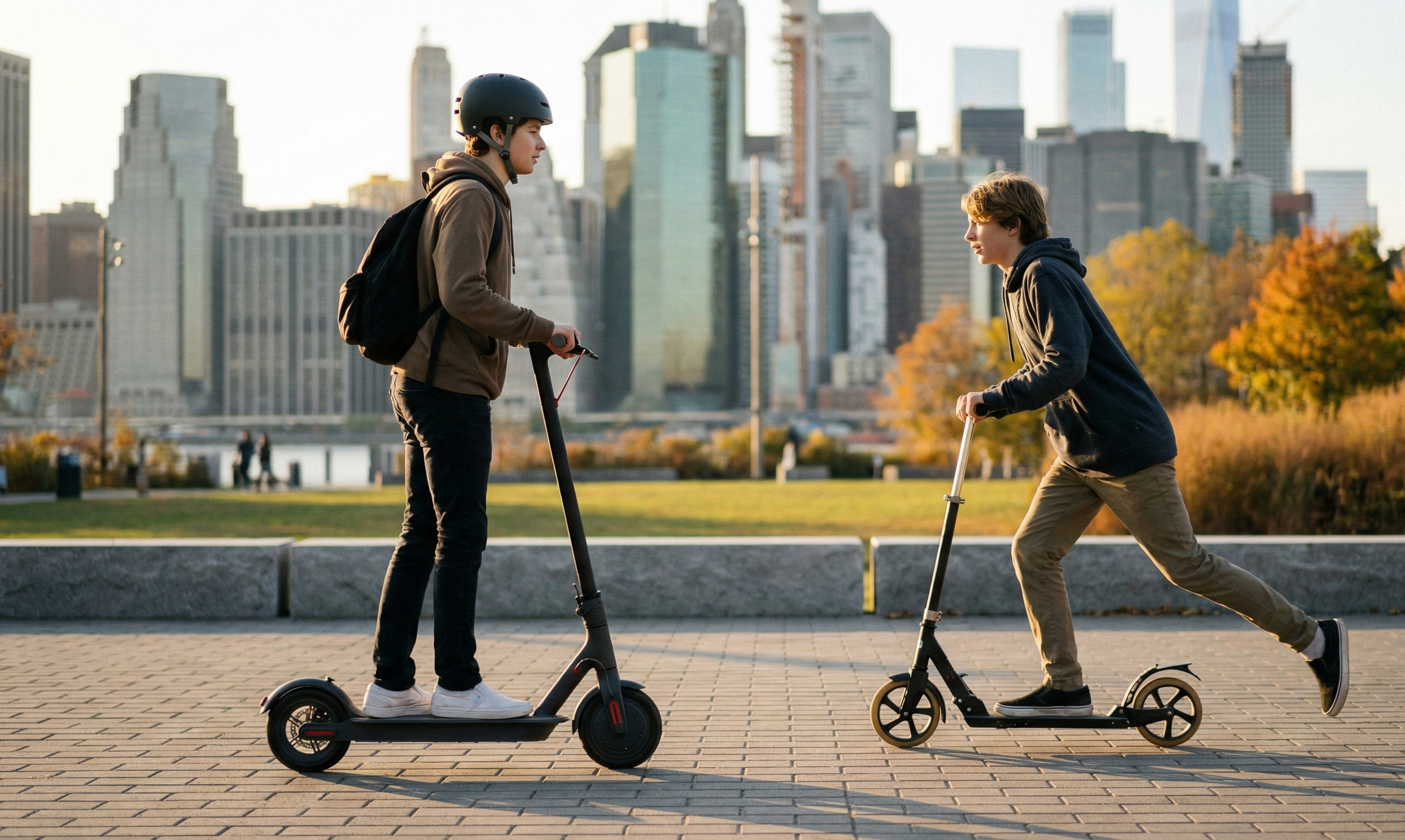 електрическа или традиционна тротинетка за тийнейджъри
