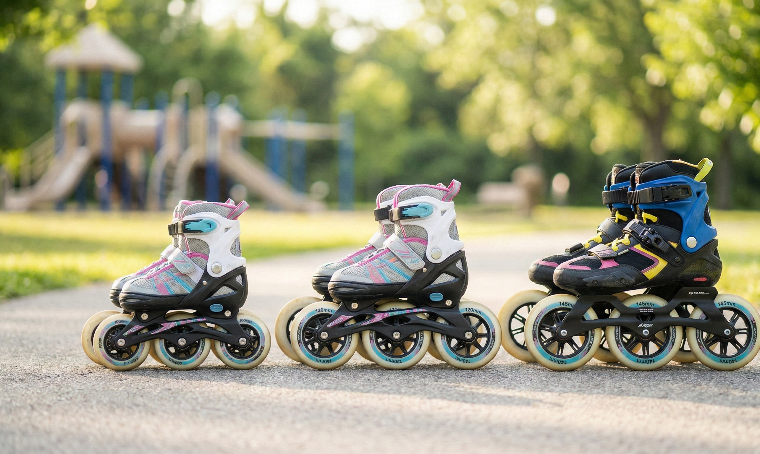 колела 100 vs 120 vs 145 мм: кои са по-добри за деца