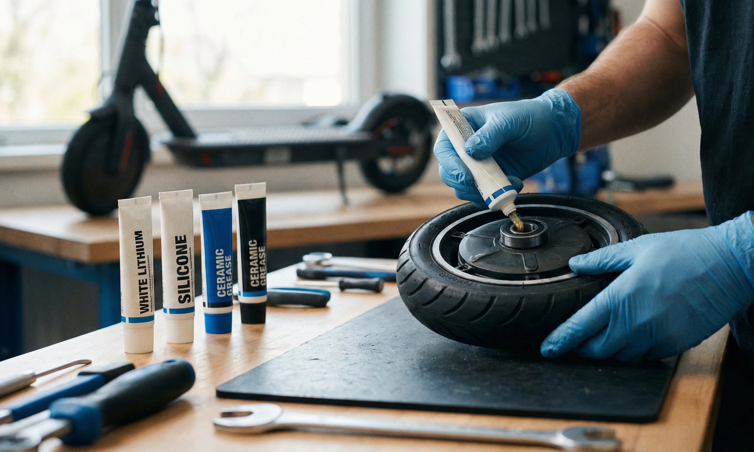 какъв вид грес да изберем за тротинетката и лагерите