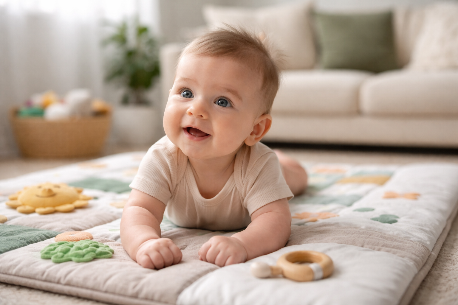 От кога да поставяме бебето върху постелка