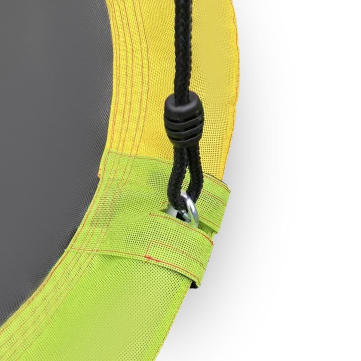 XL градинска площадка за деца с люлка щъркелово гнездо, стълба и мрежа за катерене