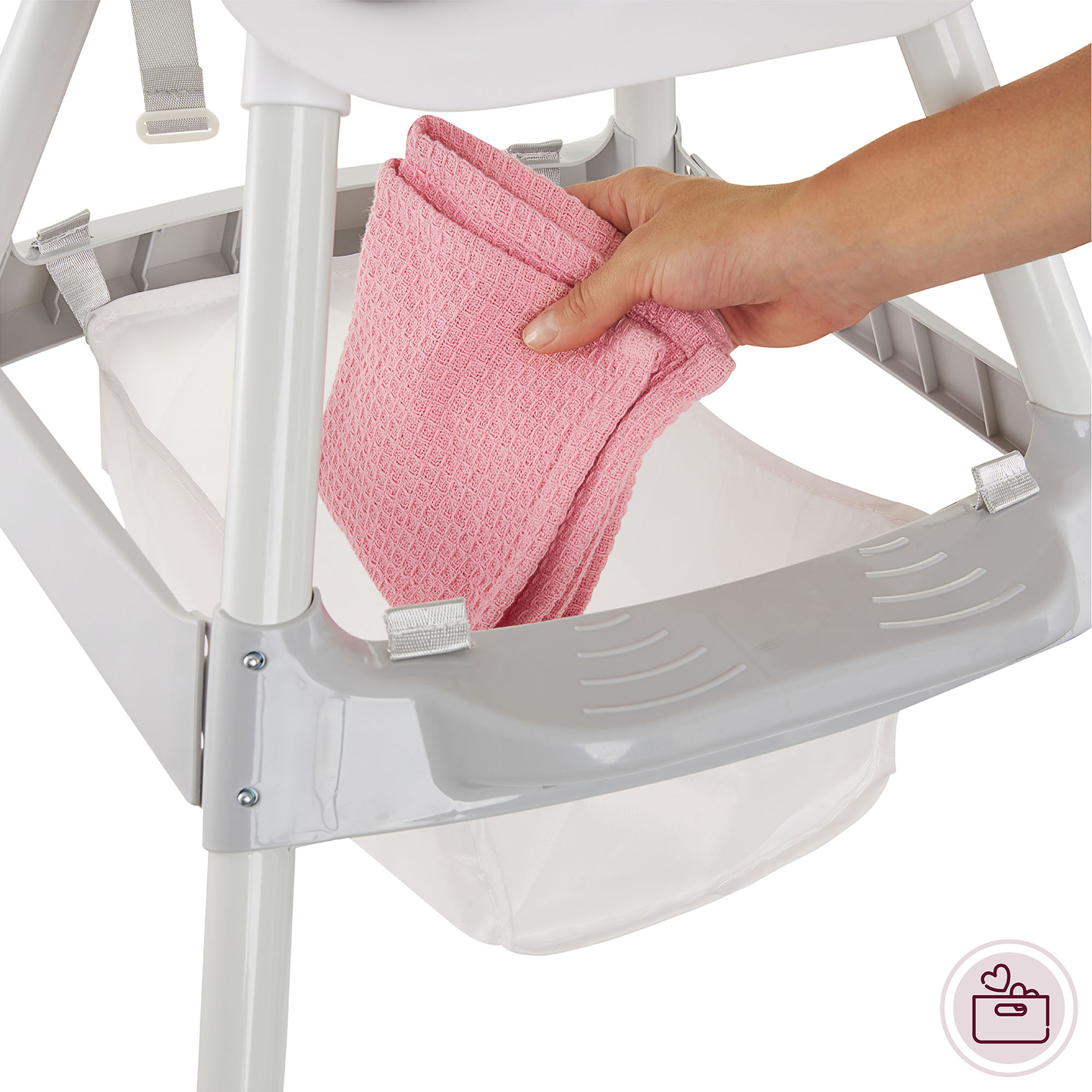 Moby-System Magnolia 2 в 1 регулируемо столче за хранене - сиво