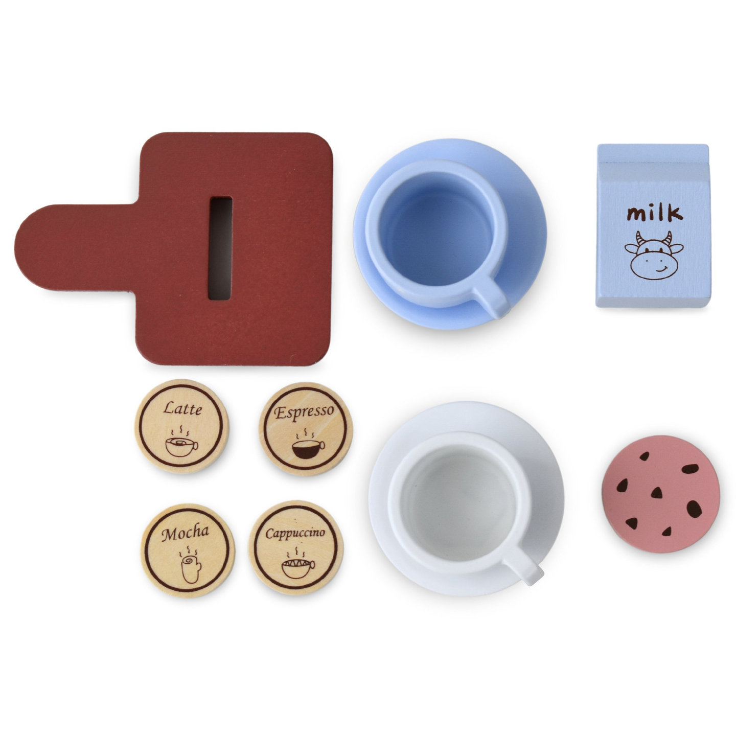 Дървена кафе машина на капсули - кафене с аксесоари