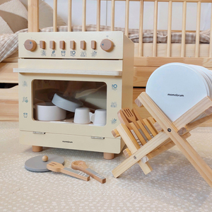 Дървена съдомиялна с аксесоари