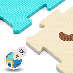 Образователна подложка за пъзел от пяна 90 x 90 x 1cm - EVA пяна - дизайн: инструменти