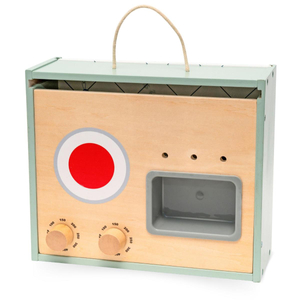 Дървена мини кухня с аксесоари - сгъваема