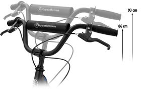 Градски скутер HyperMotion RIVA с надуваеми колела 50 и 40 см