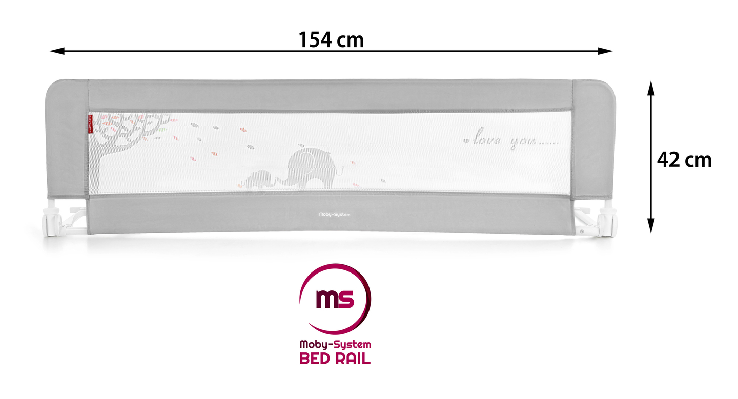 Предпазна преграда за легло - Релса за легло - сива