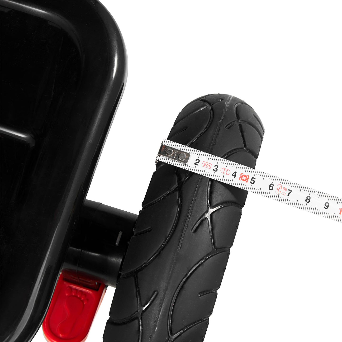 Триколка за деца от 1 до 4 години - TOBI FREY - розов цвят - въртяща се - помпени колела + бутало