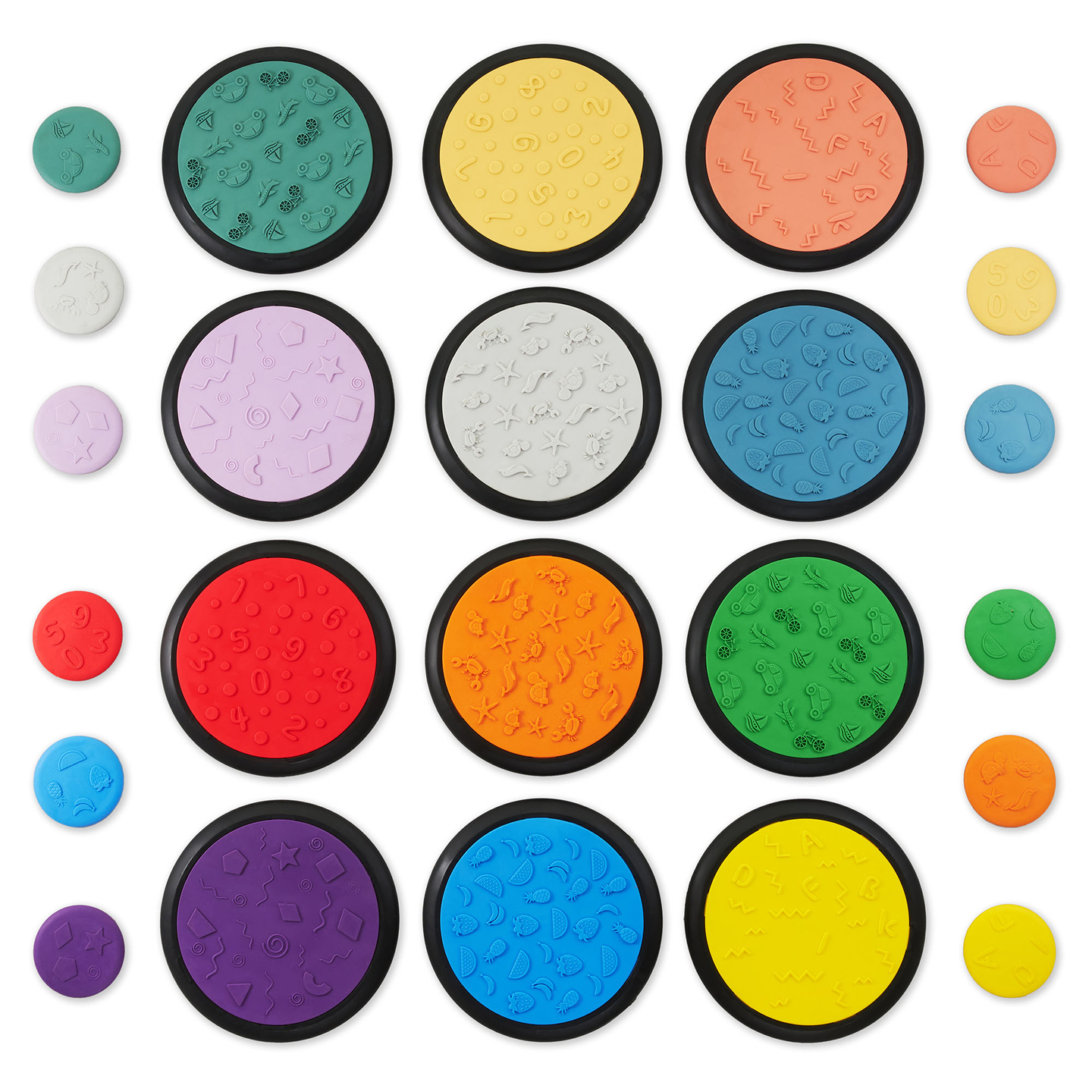 Цветни сензорни дискове за деца - 24 броя