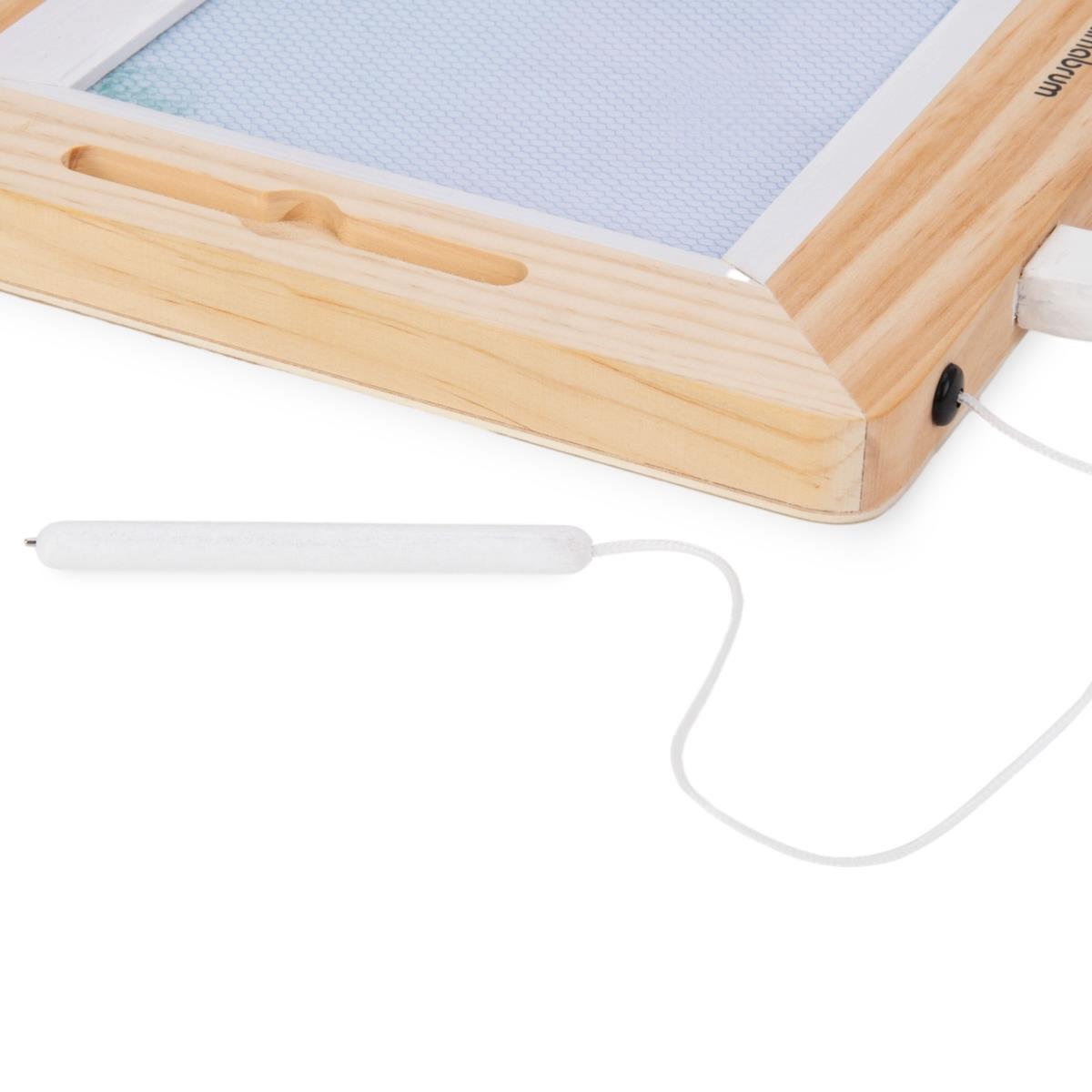 Дървен лексикон с печати - дъска за рисуване