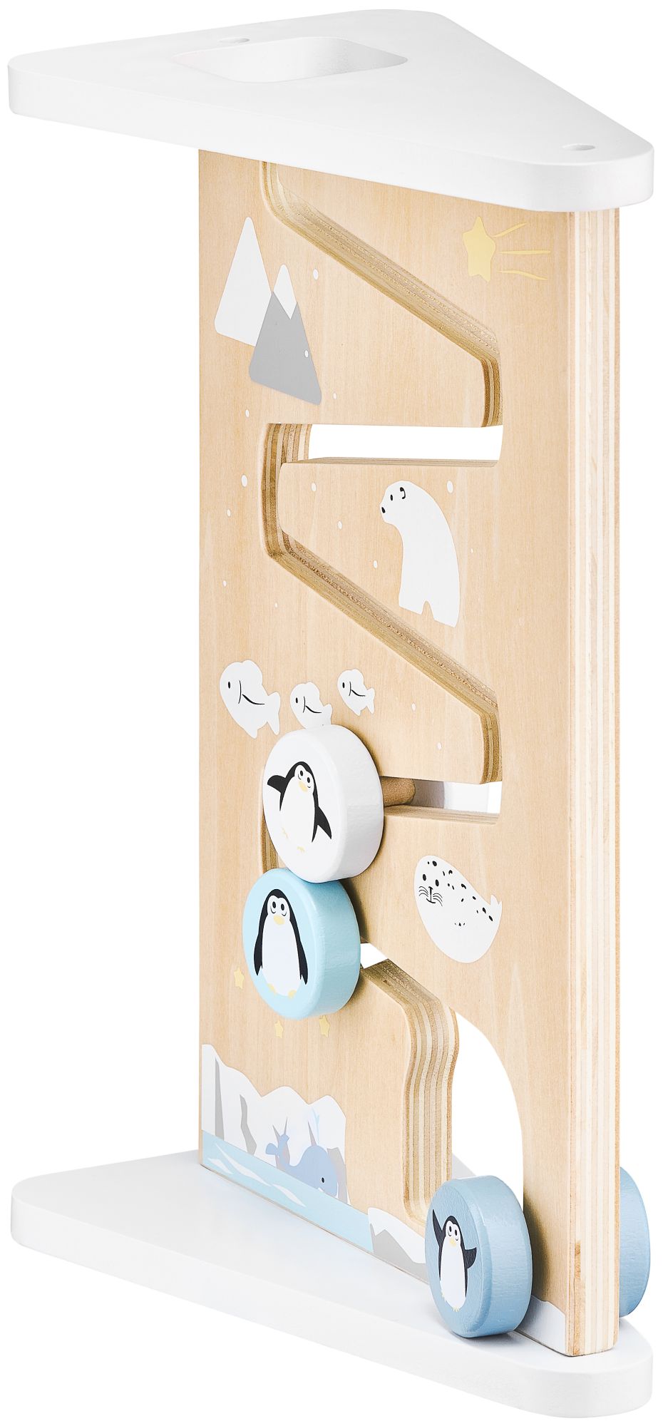 Дървена двустранна дъска за сензорни манипулации