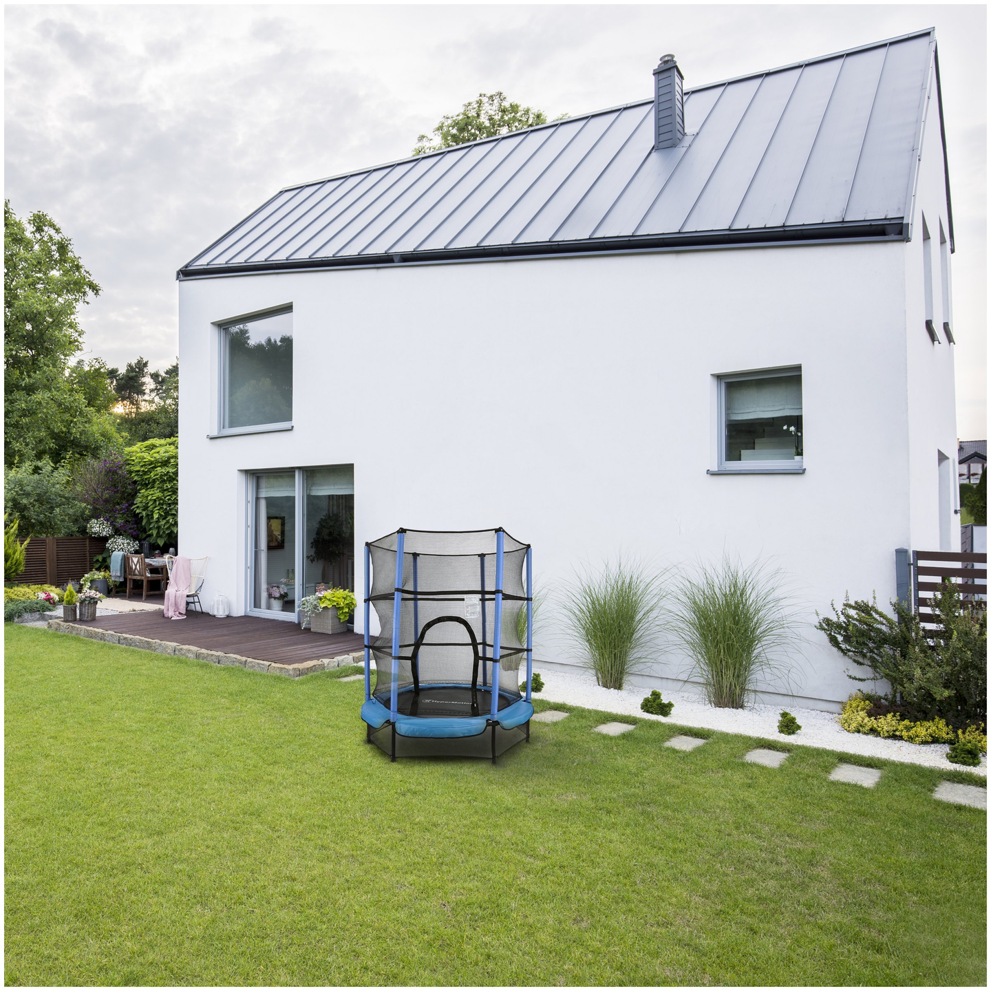 Начало Батут 140 см с предпазна мрежа - за деца 3-6 години