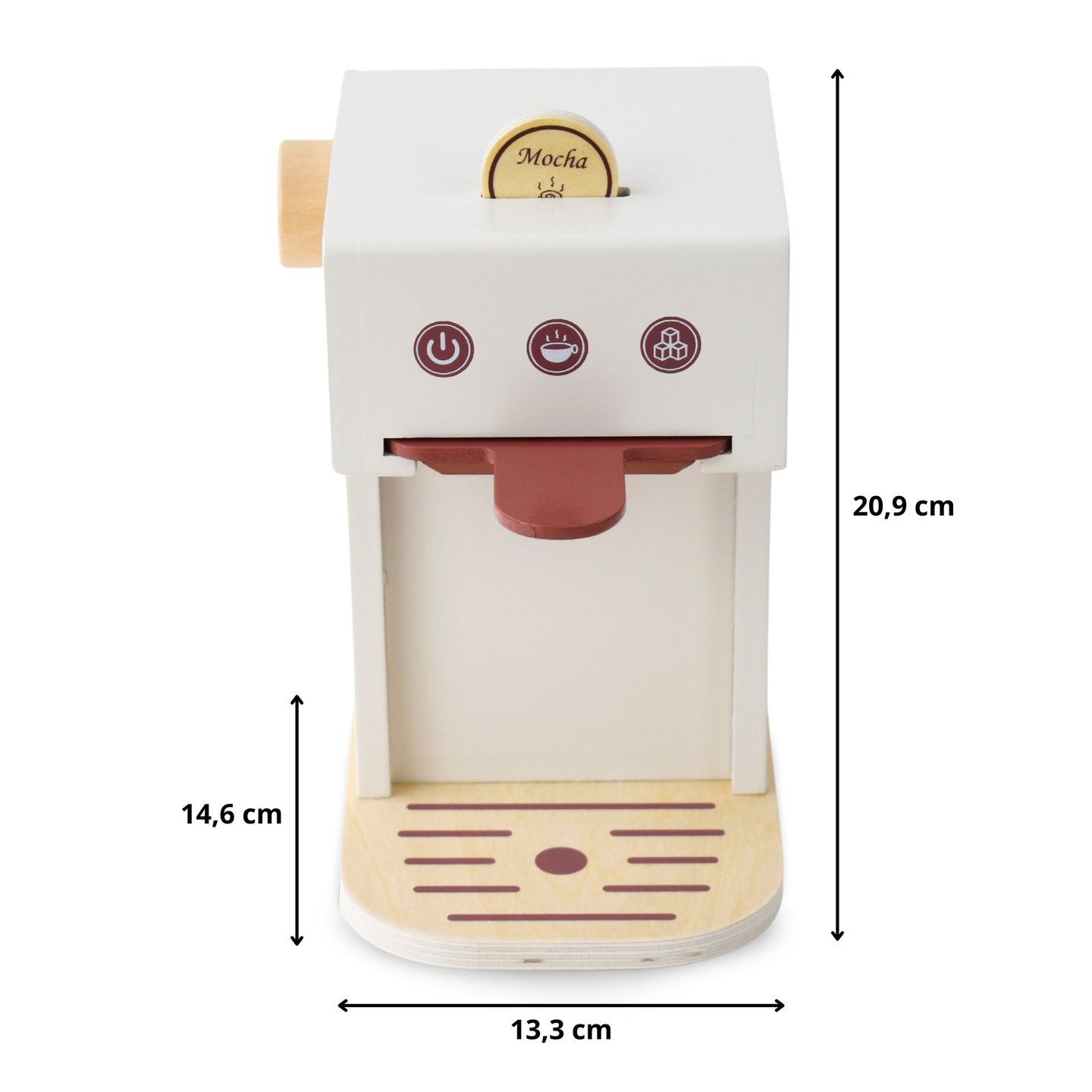 Дървена кафе машина на капсули - кафене с аксесоари