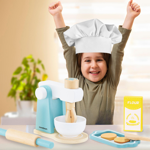 Дървен миксер с аксесоари