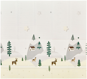 Двустранна подложка от пяна XXL - сгъваема 1 CM (планина и път)