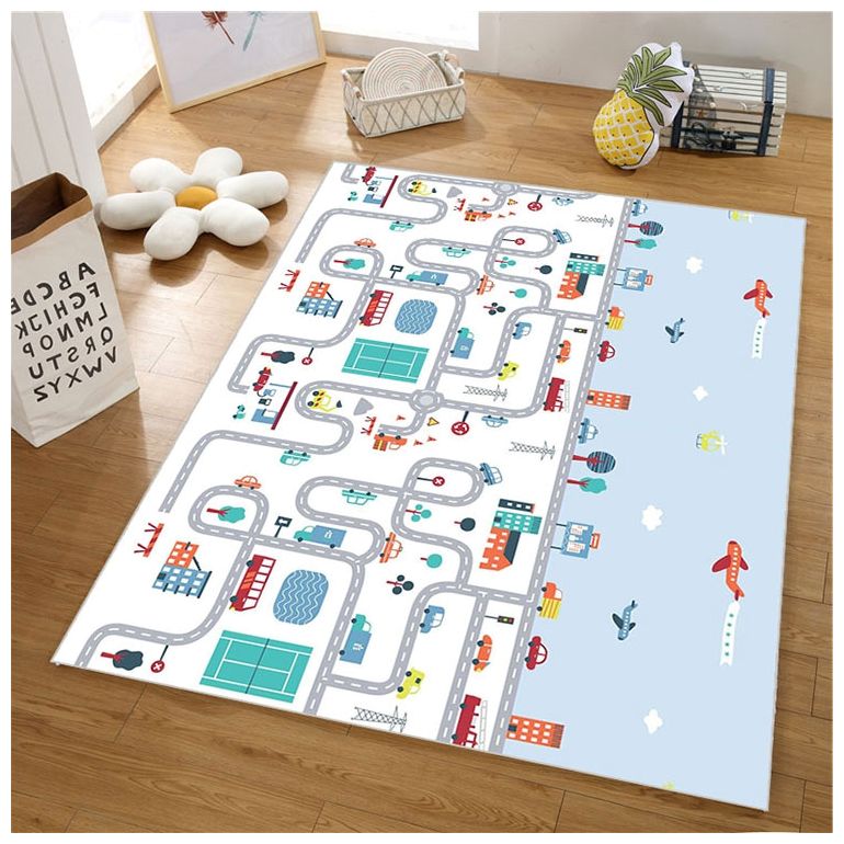 Двустранна подложка от пяна XXL - ролка 2 CM (път и зигзаги)