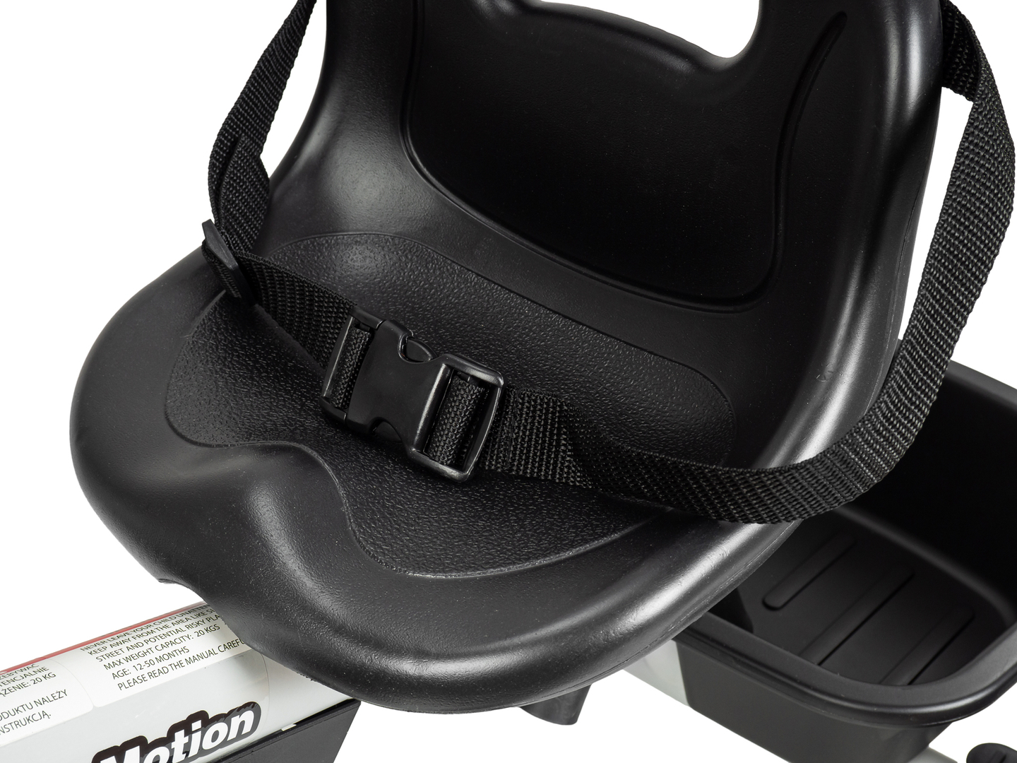 HyperMotion TOBI VECTOR триколка - вечни надуваеми колела + щанга за бутане. Цвят: светло сив.