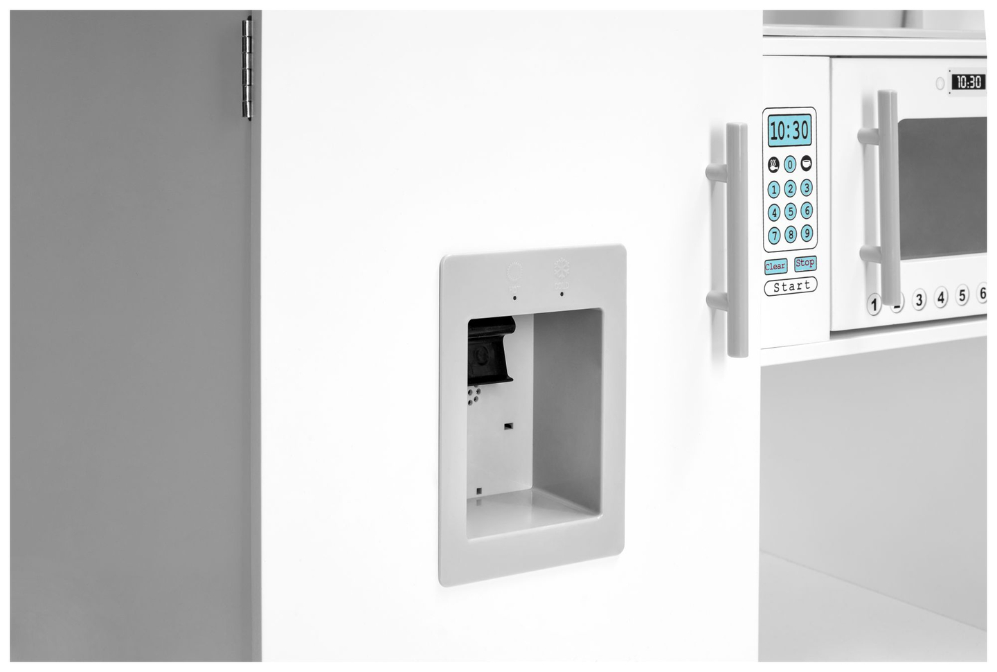 Ъглова дървена кухня XXXL с хладилник, фурна, пералня, престилка и аксесоари