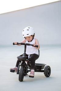 HyperMotion TOBI VECTOR триколка - вечни надуваеми колела + щанга за бутане. Цвят: черен.