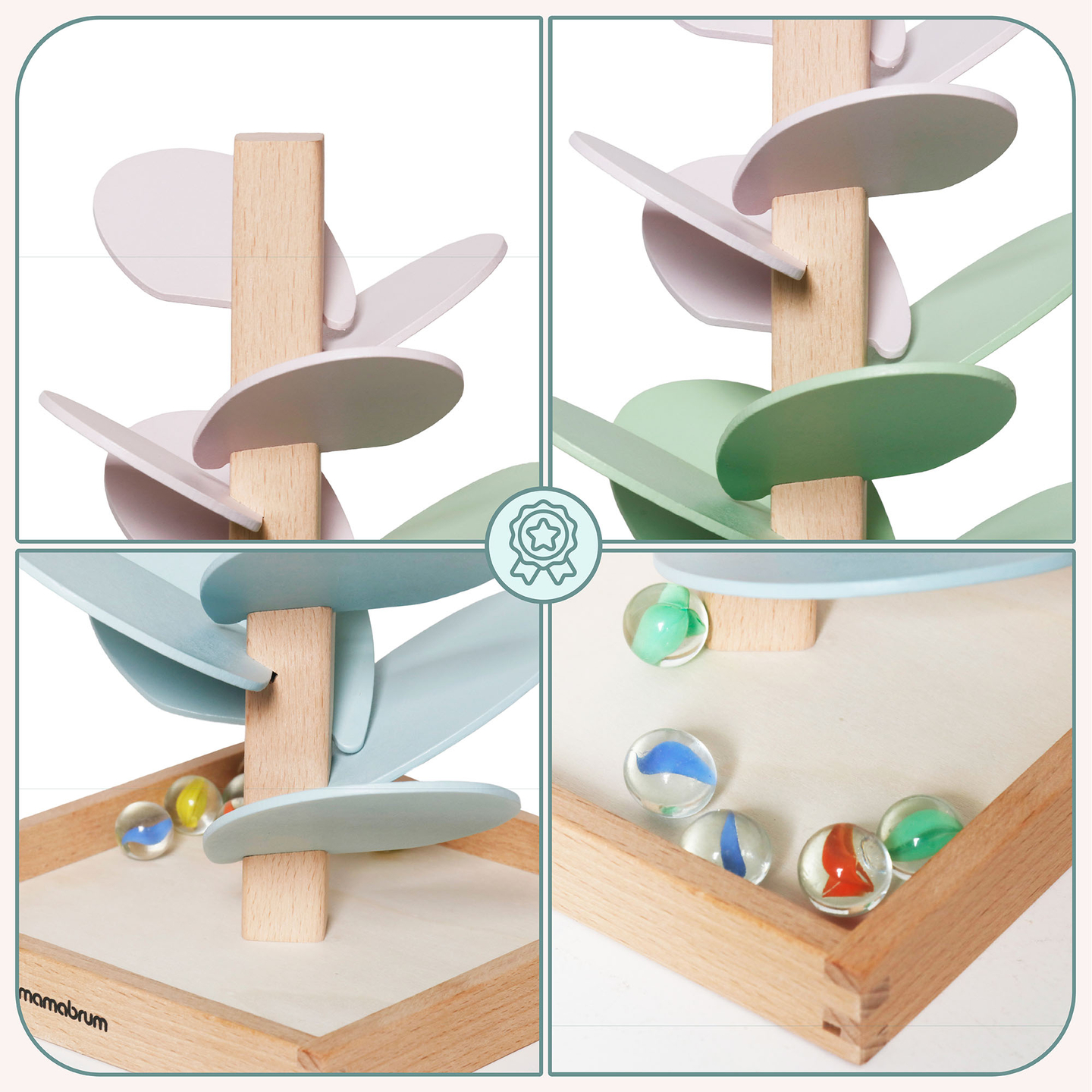 Дървен кулодрум - звуково дърво с топки