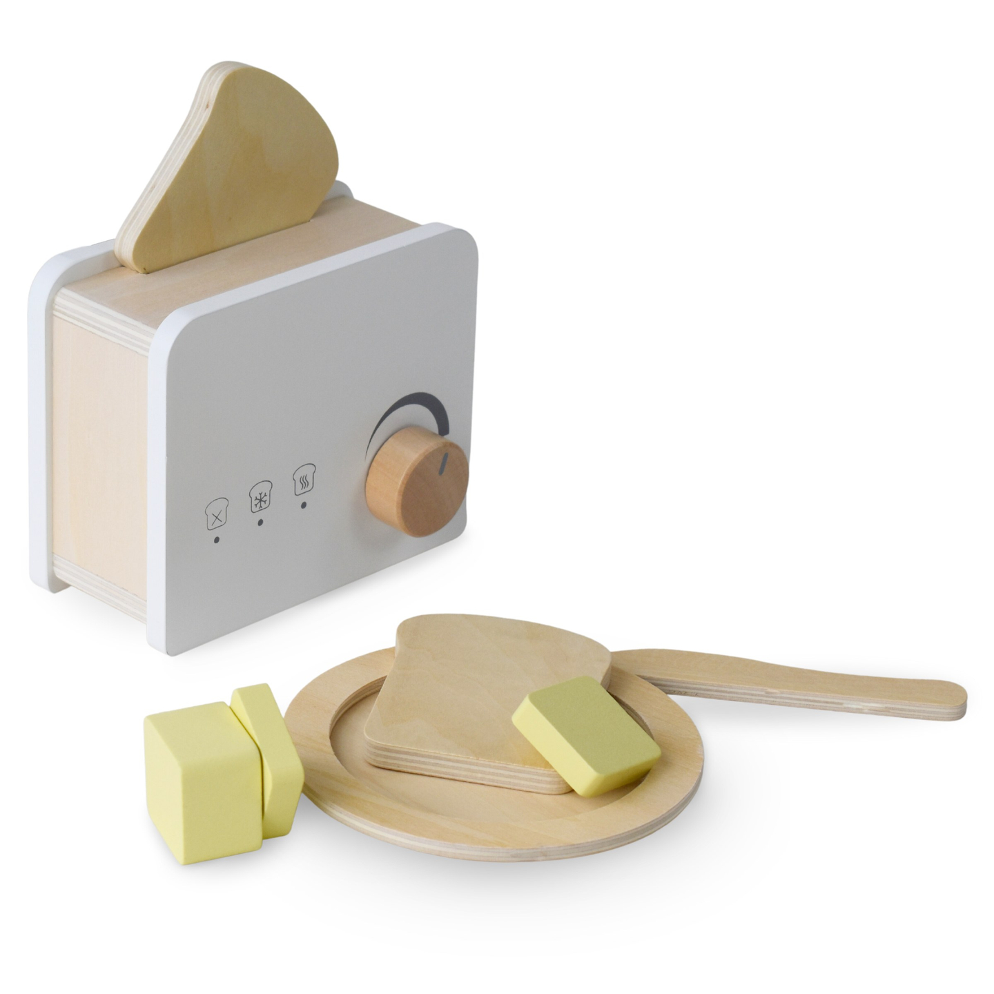 Дървен тостер с аксесоари