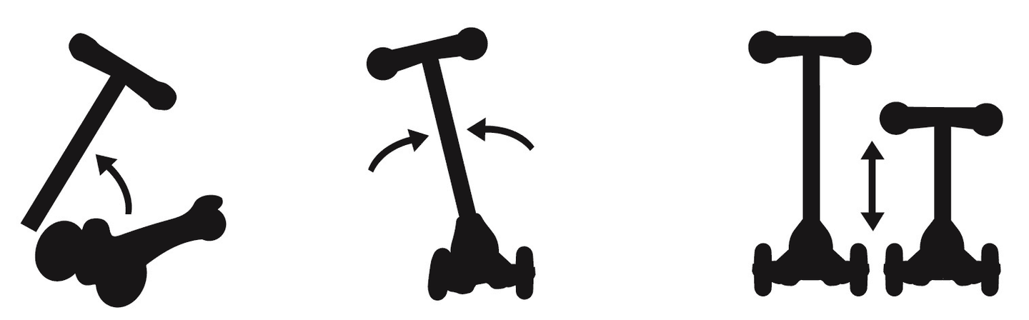 Скутер за баланс 5в1 HyperMotion - син