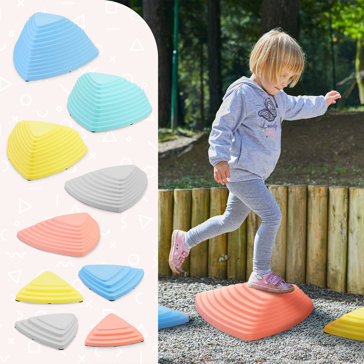 Цветни балансиращи камъни - 9 броя