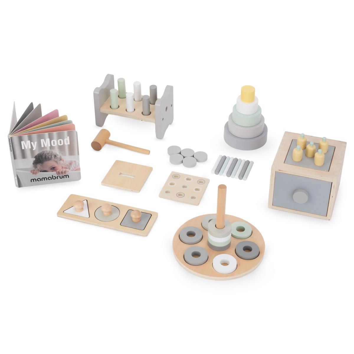 Монтесори образователна кутия за малки деца - 6 играчки