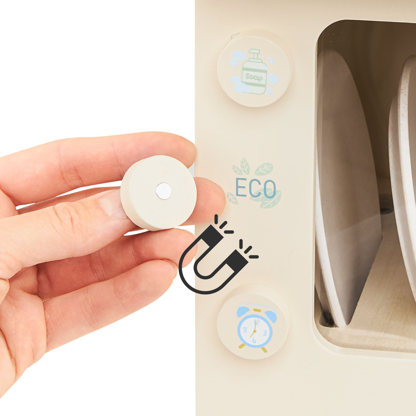 Дървена съдомиялна с аксесоари