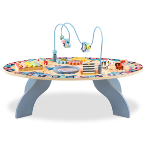 Дървена образователна маса 7в1, музикална, сензорна