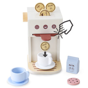 Дървена кафе машина на капсули - кафене с аксесоари