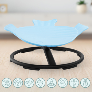 Мини въртележка за деца Рибка - синя