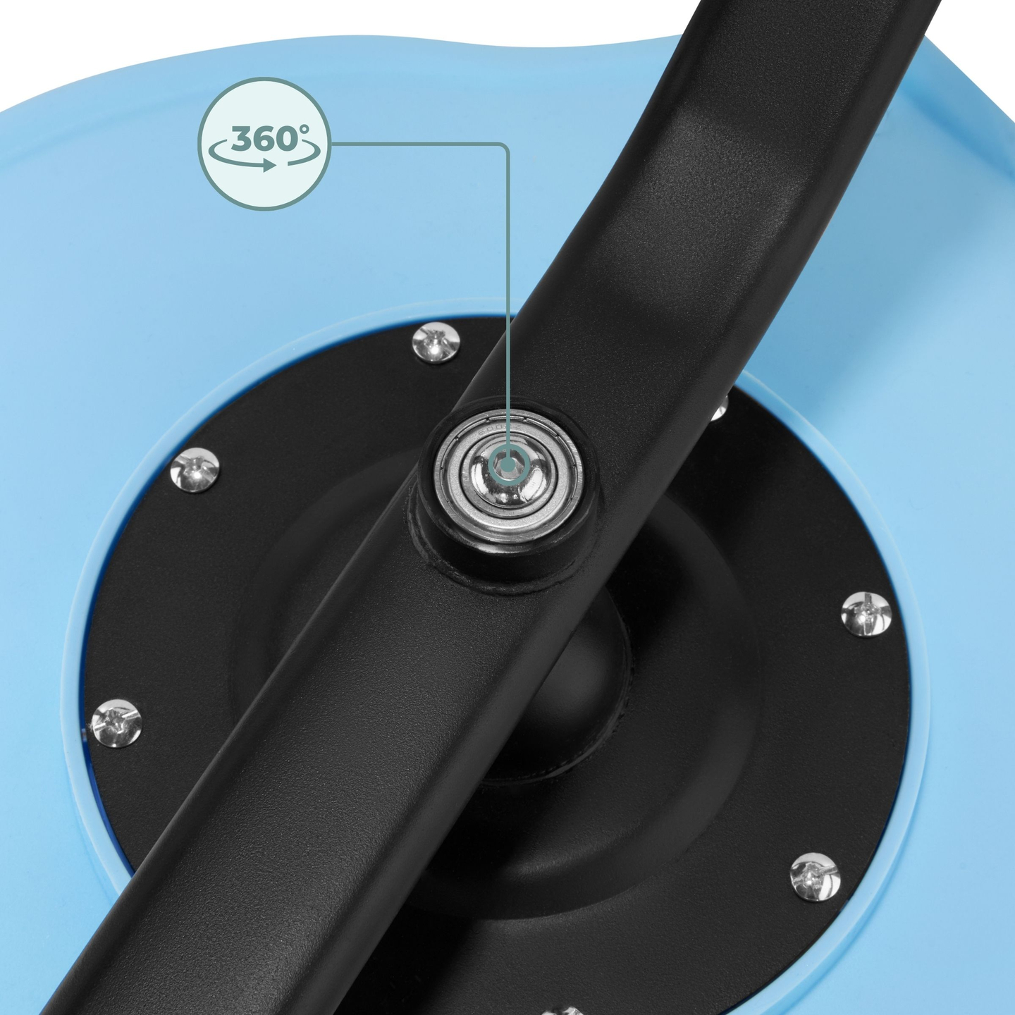 Мини въртележка за деца Рибка - синя