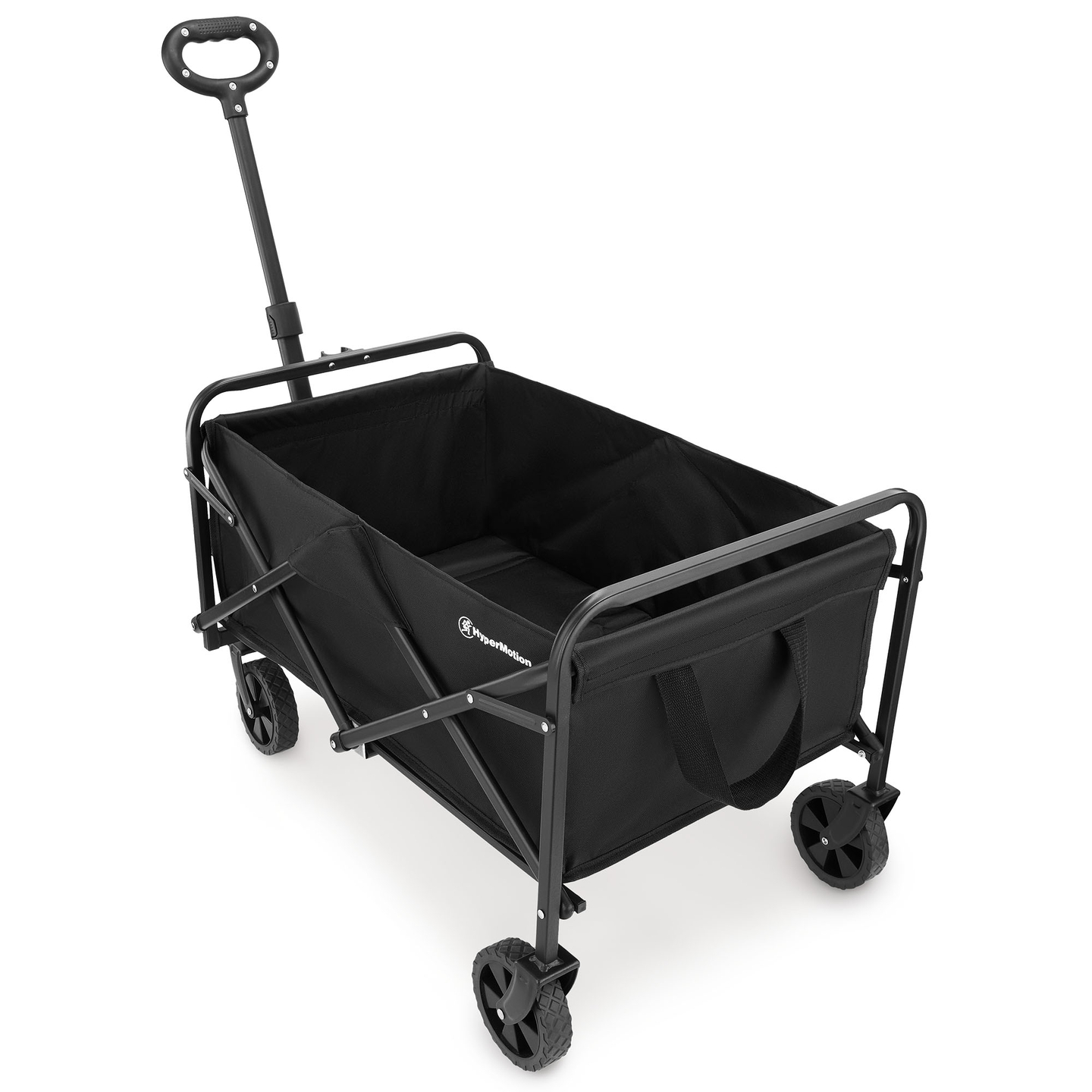 Сгъваема плажна инвалидна количка HyperMotion - черна, 80 кг