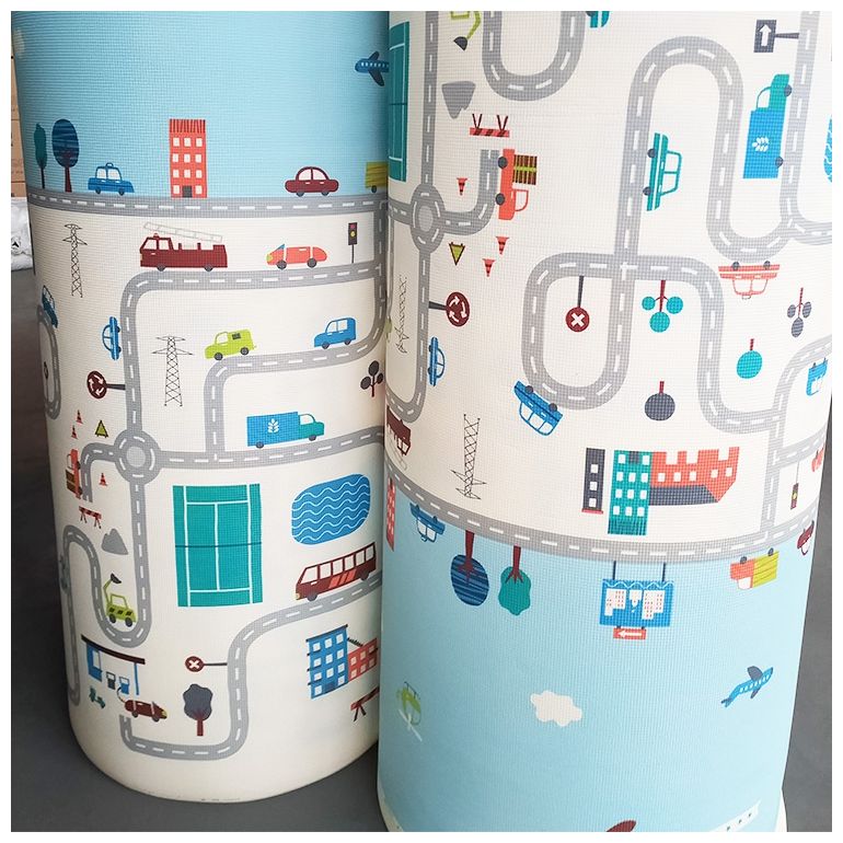 Двустранна подложка от пяна XXL - ролка 2 CM (път и зигзаги)