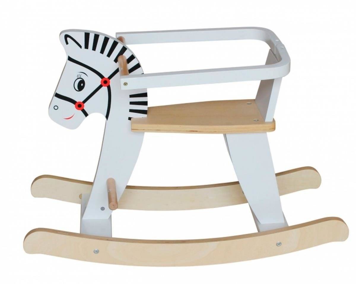 Дървено люлеещо се конче с перила K11