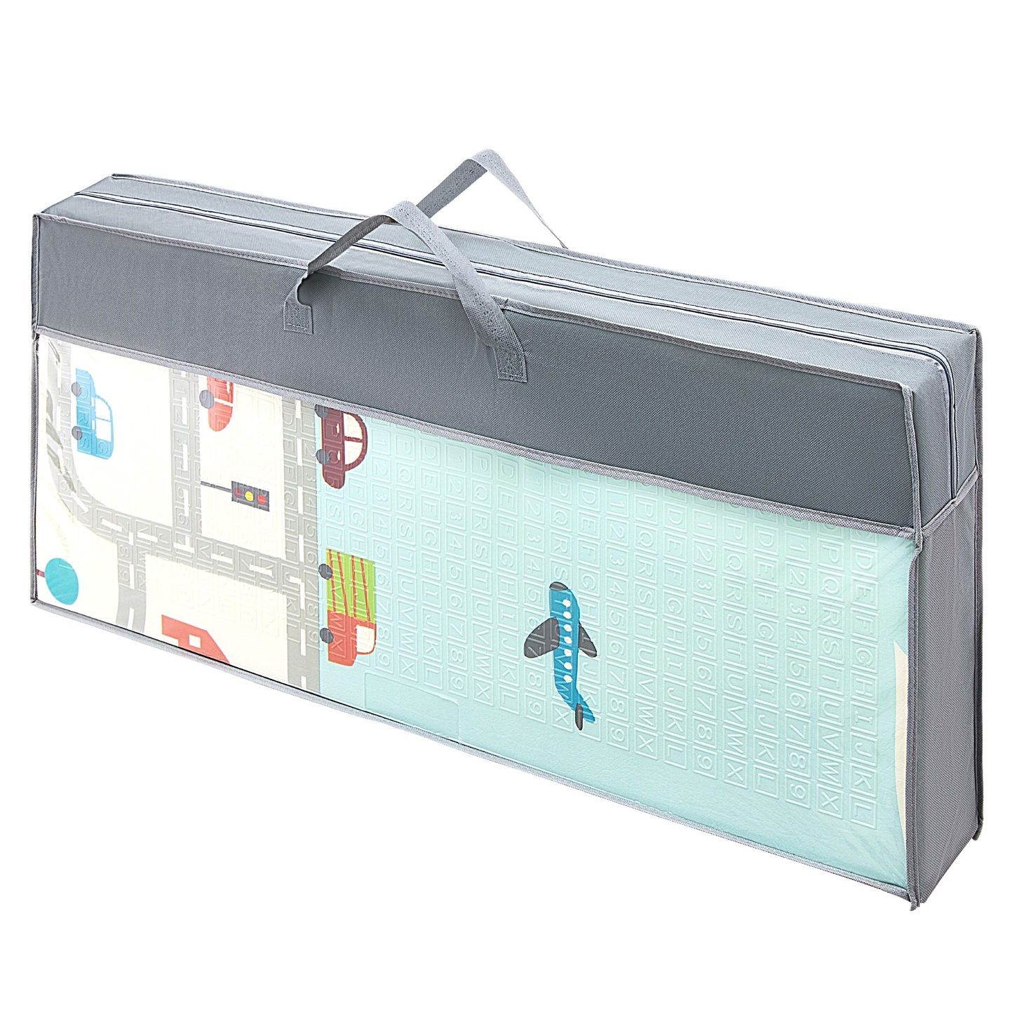 Двустранна подложка от пяна XXL - сгъваема 1 CM (планина и път)