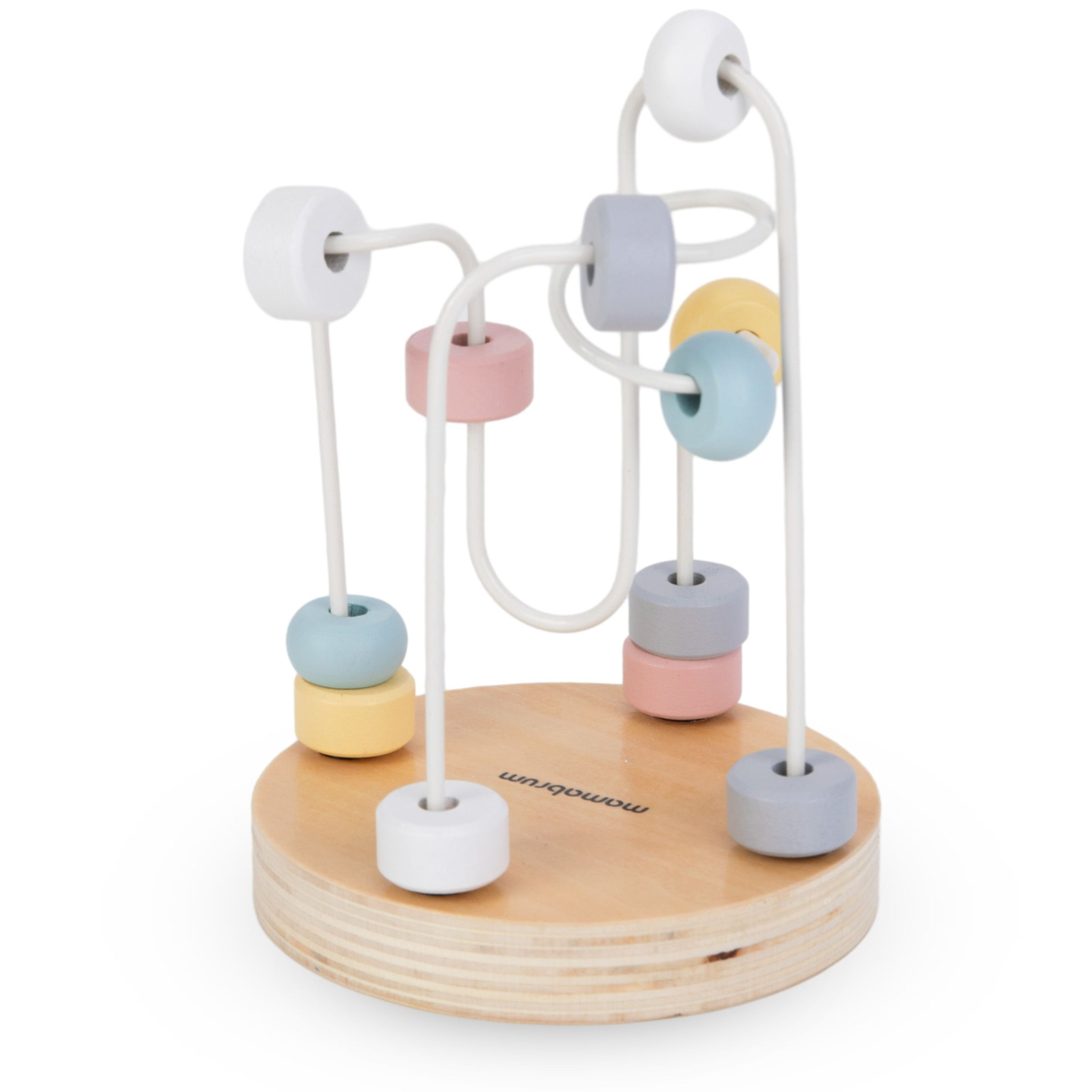 Комплект дървени играчки - цветно преплитане, пирамида "Елен", сортировчик "Пингвин