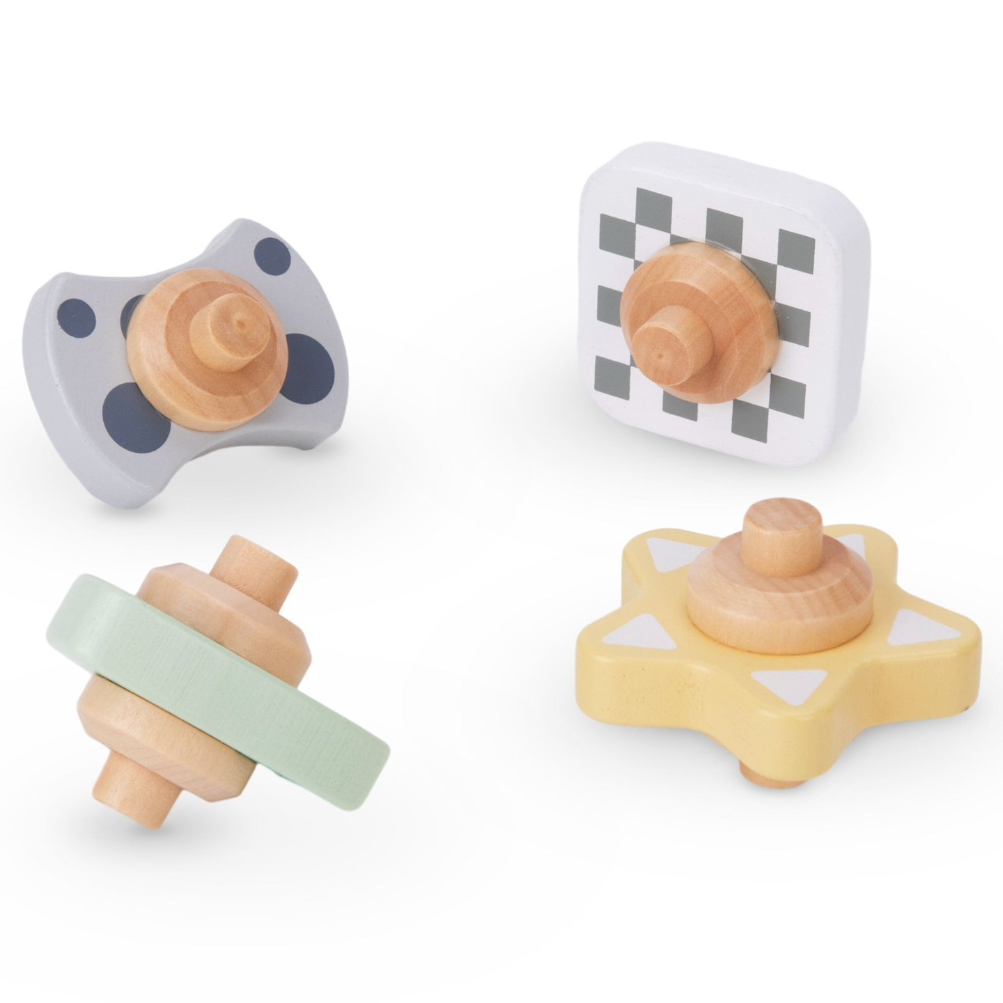 Голям дървен тупик - пързалка с въртящи се елементи