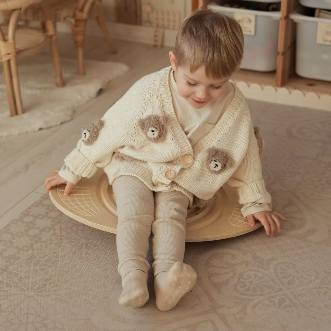 Дървена дъска за балансиране с лабиринт и топки - баланс рокер