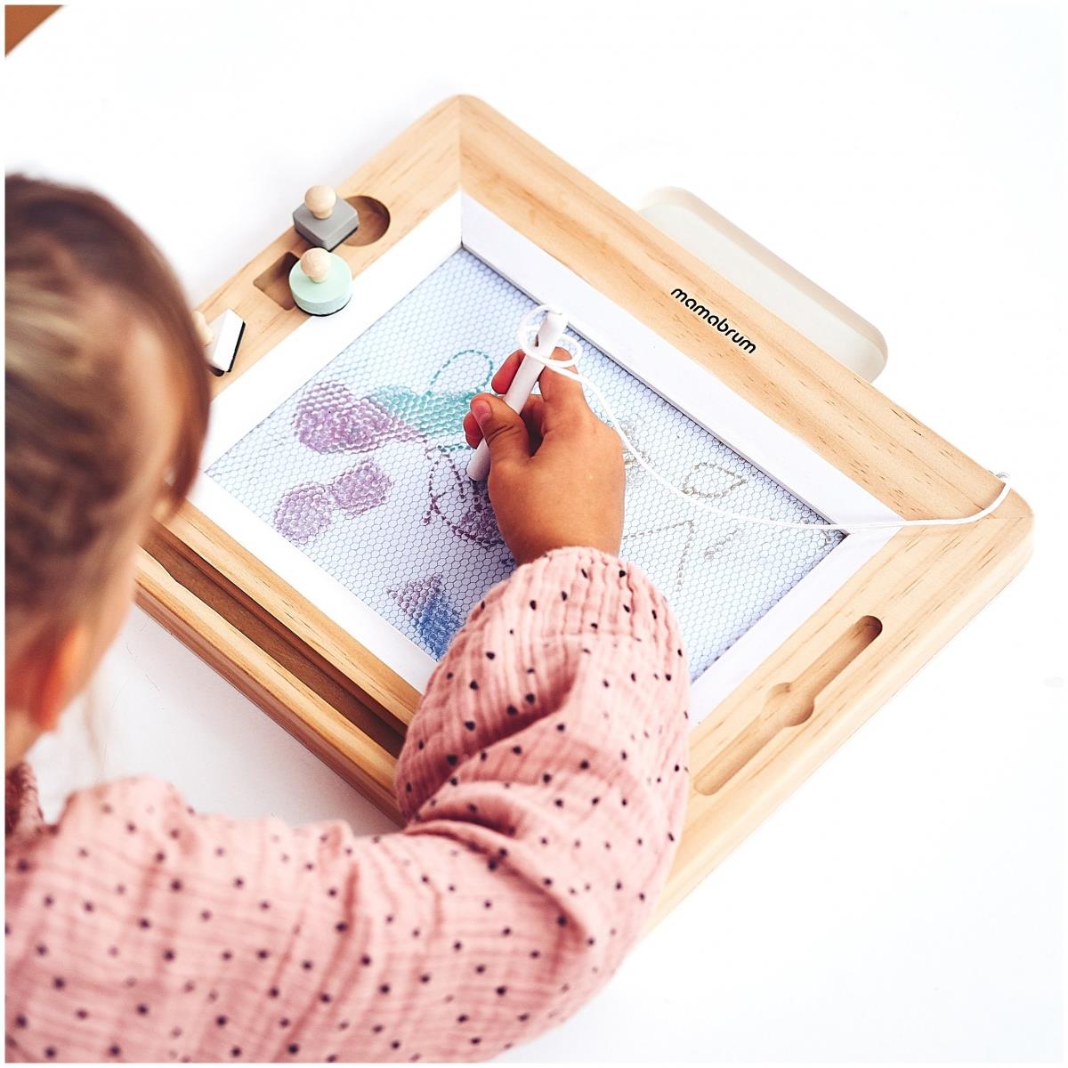 Дървен лексикон с печати - дъска за рисуване