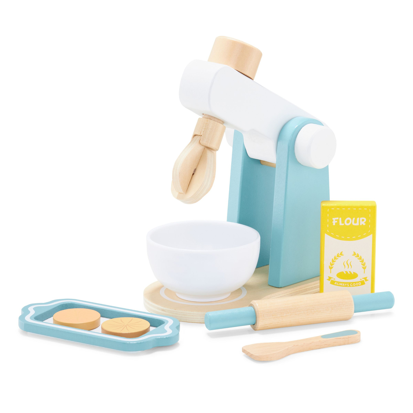 Дървен миксер с аксесоари