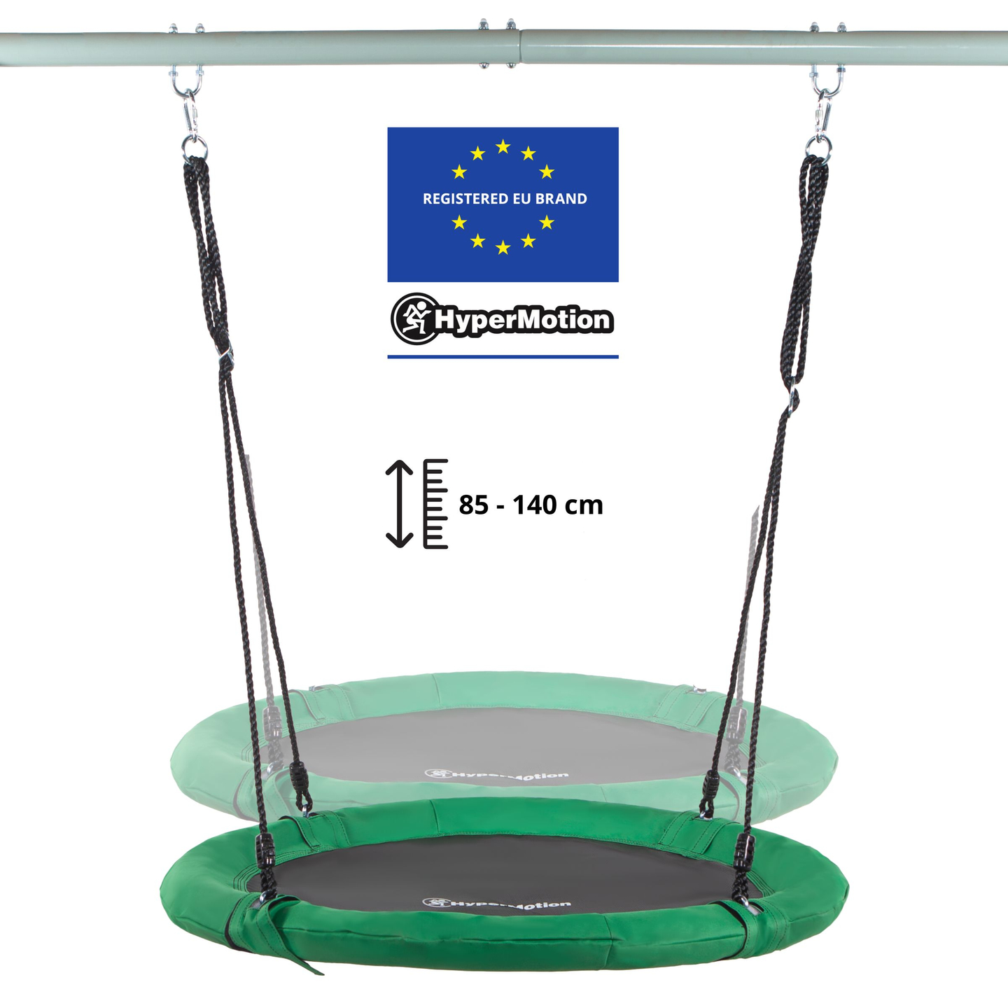 Градинска люлка тип щъркелово гнездо с рамка и въжета