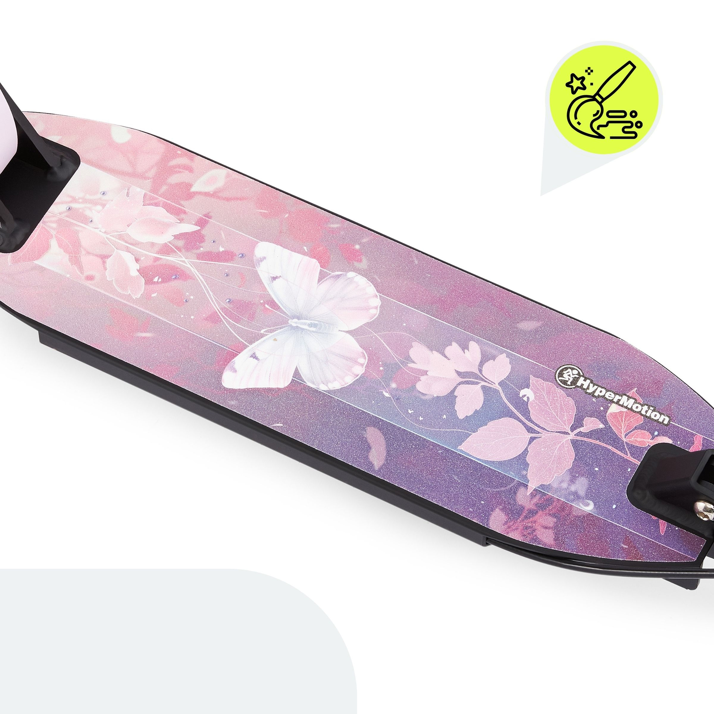 Двуколесен скутер за млади хора - с амортисьор - HyperMotion Skyline - розов, алуминий - 100 кг