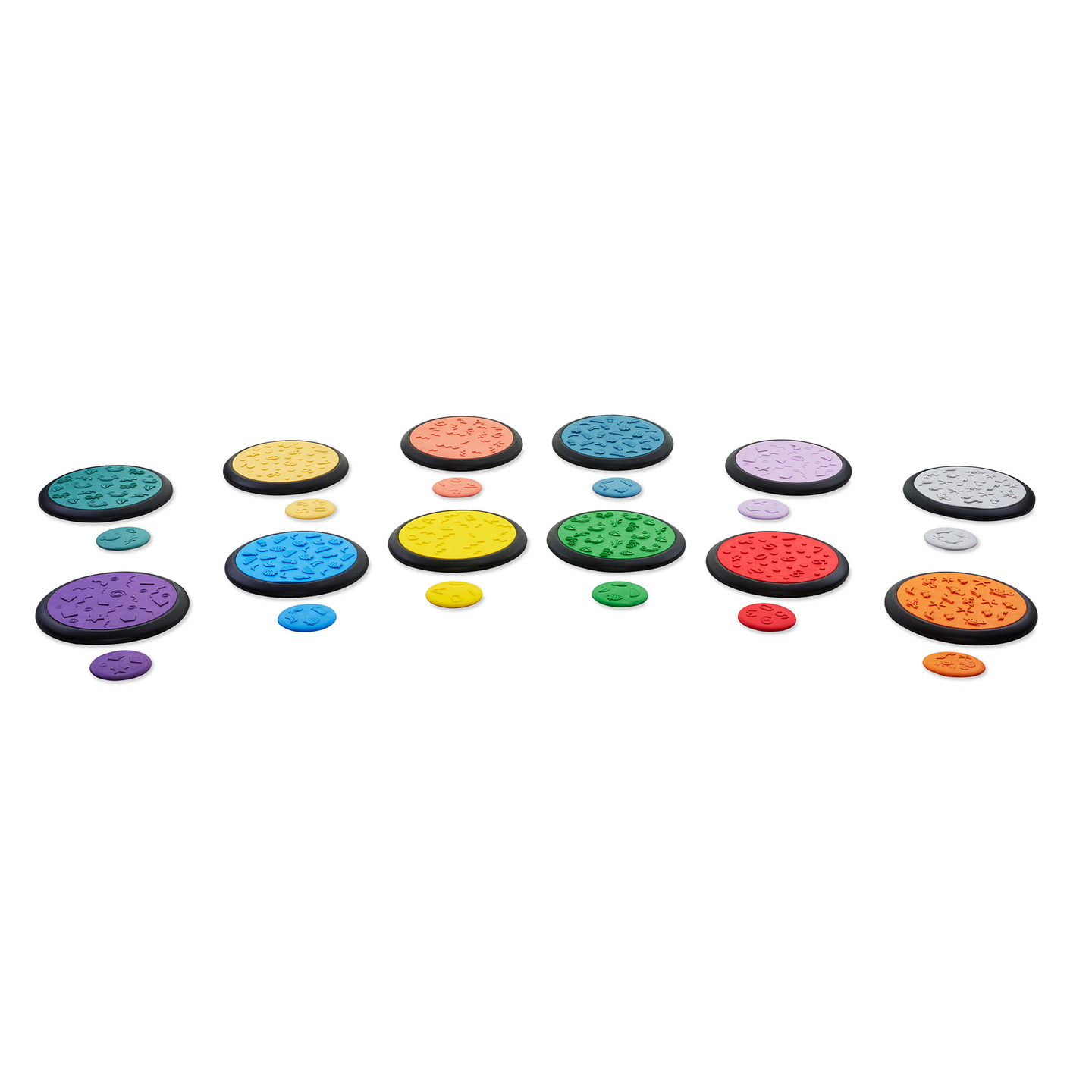 Цветни сензорни дискове за деца - 24 броя