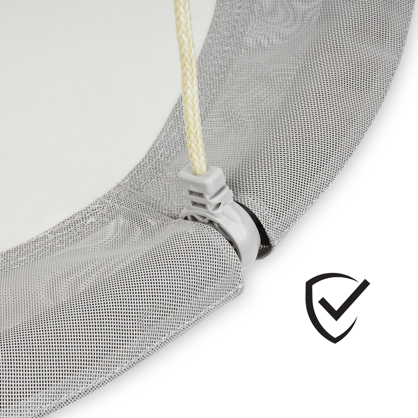 Люлка с щъркелово гнездо HyperMotion - диаметър 100 см, сив цвят