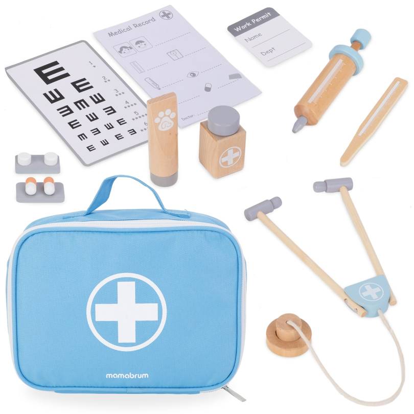 Дървен комплект на малкия лекар