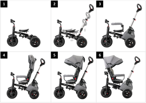 Tobi Velar триколка + дъждобран - сив