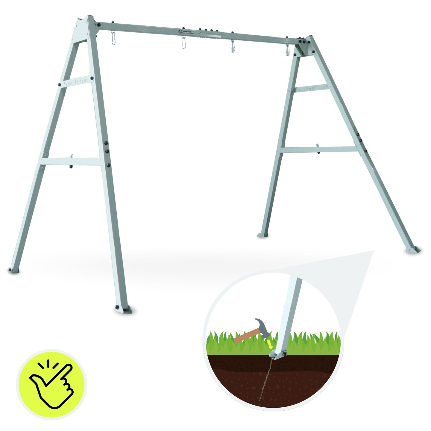 Стоманена рамка за градинска люлка или хамак